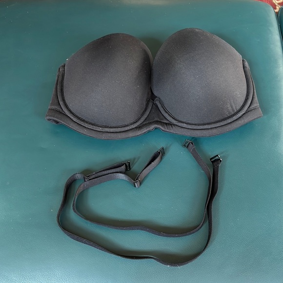 Wacoal Red Carpet convertible strapless black bra 32DD - Picture 1 of 5